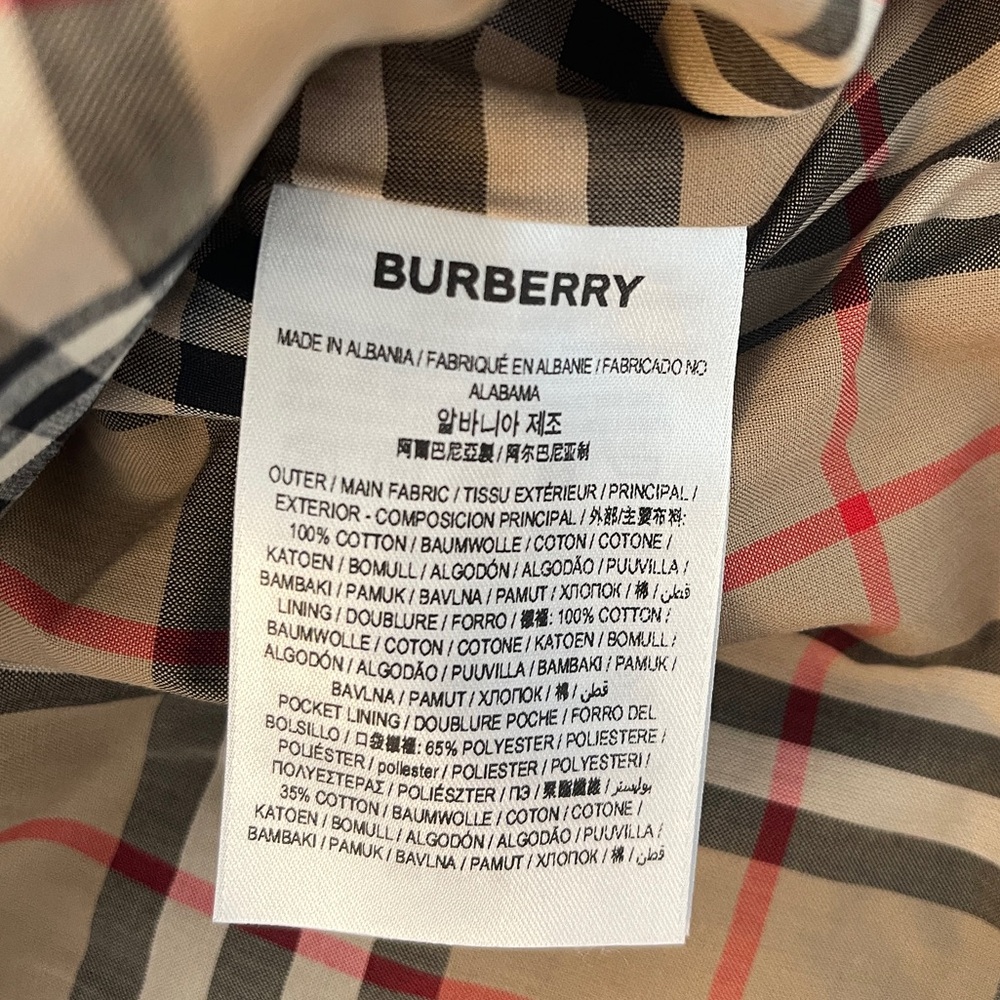 NWT Burberry Gabardine Trench Cotton Mini Skirt Size US 8 - Picture 8 of 9